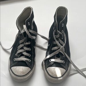 Converse Black and White Kids High-Top Sneakers